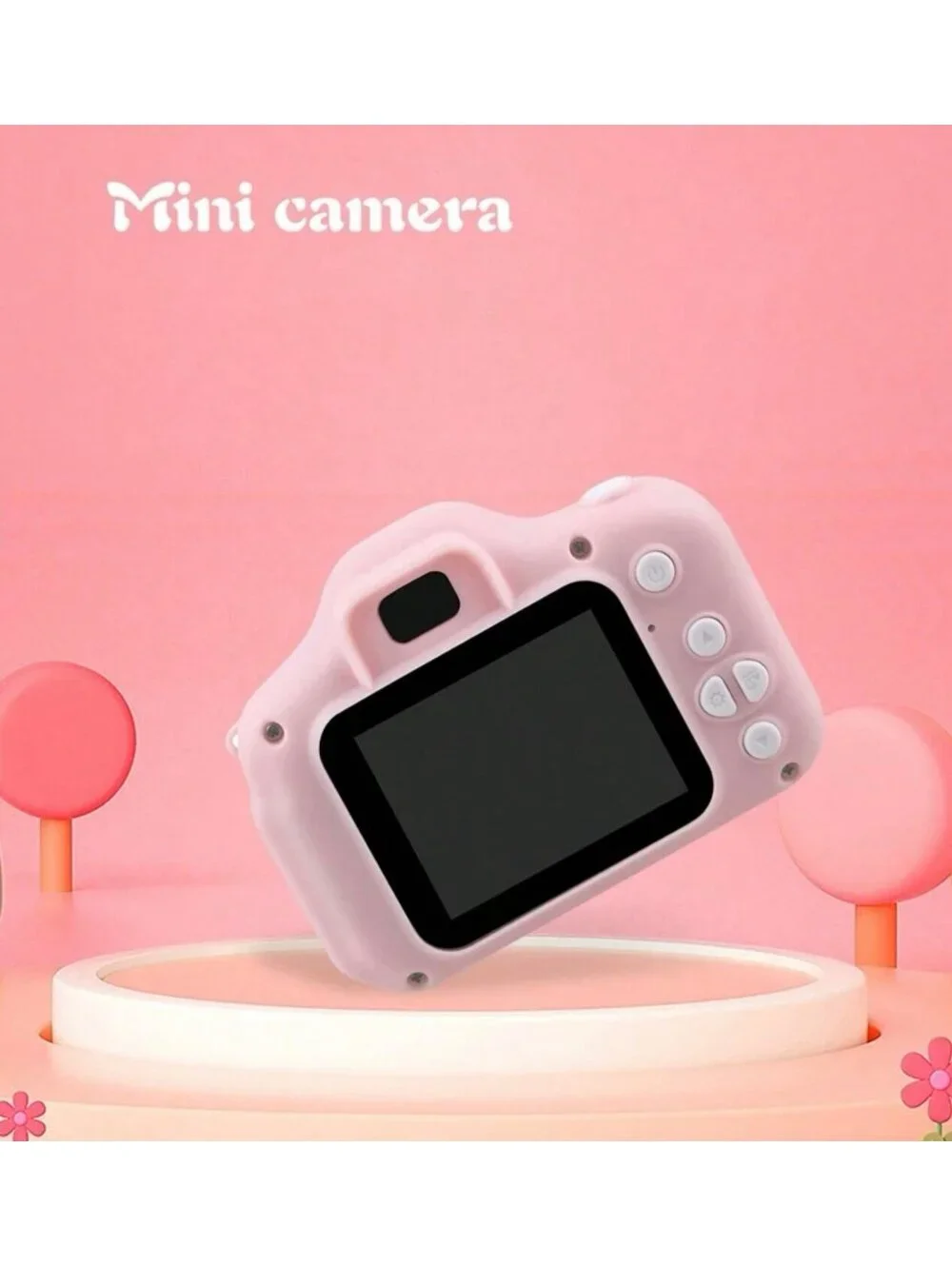 New - ABS portable Mini Canera - 2” Screen - Multi Use Camera - Pink
